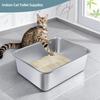  Litter Box Long Stainless Steel Pet Litter Box  Stainless Steel  Litter Box with Easy Design for S for Use