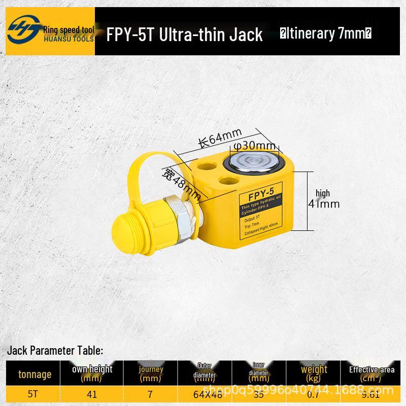 Ultra-Thin Electric & Manual Hydraulic Jack 10t-100t, Split Type (Lateral)