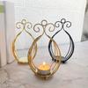 Iron Magnolia Holders for Table Decoration, Wedding, Birthday Party Candlestick for Celebration Table Decoration Home