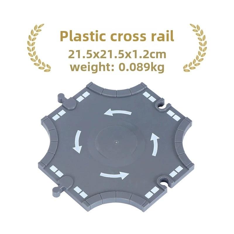 Wooden Train Tracks Beech Wood Road Bridge Railway Accessories Fit for Brand Wooden Tracks Toys for Children Birthday Gifts