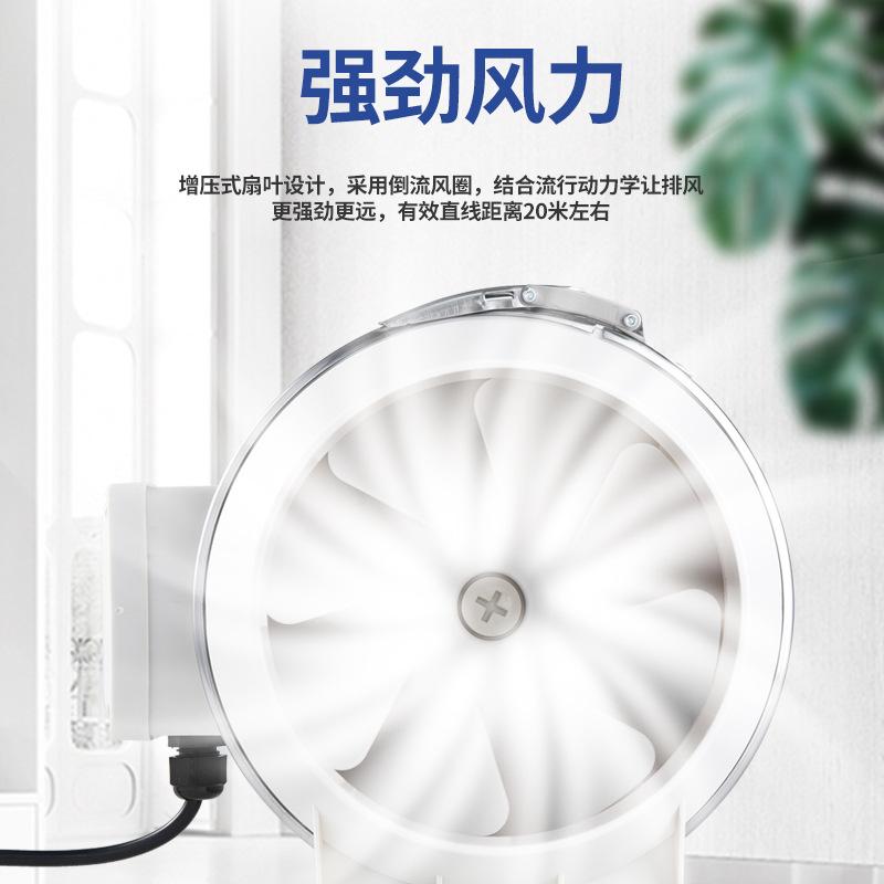 Ventilateur d'extraction puissant et silencieux pour cuisine et salle de bain, ventilateur de 6 pouces