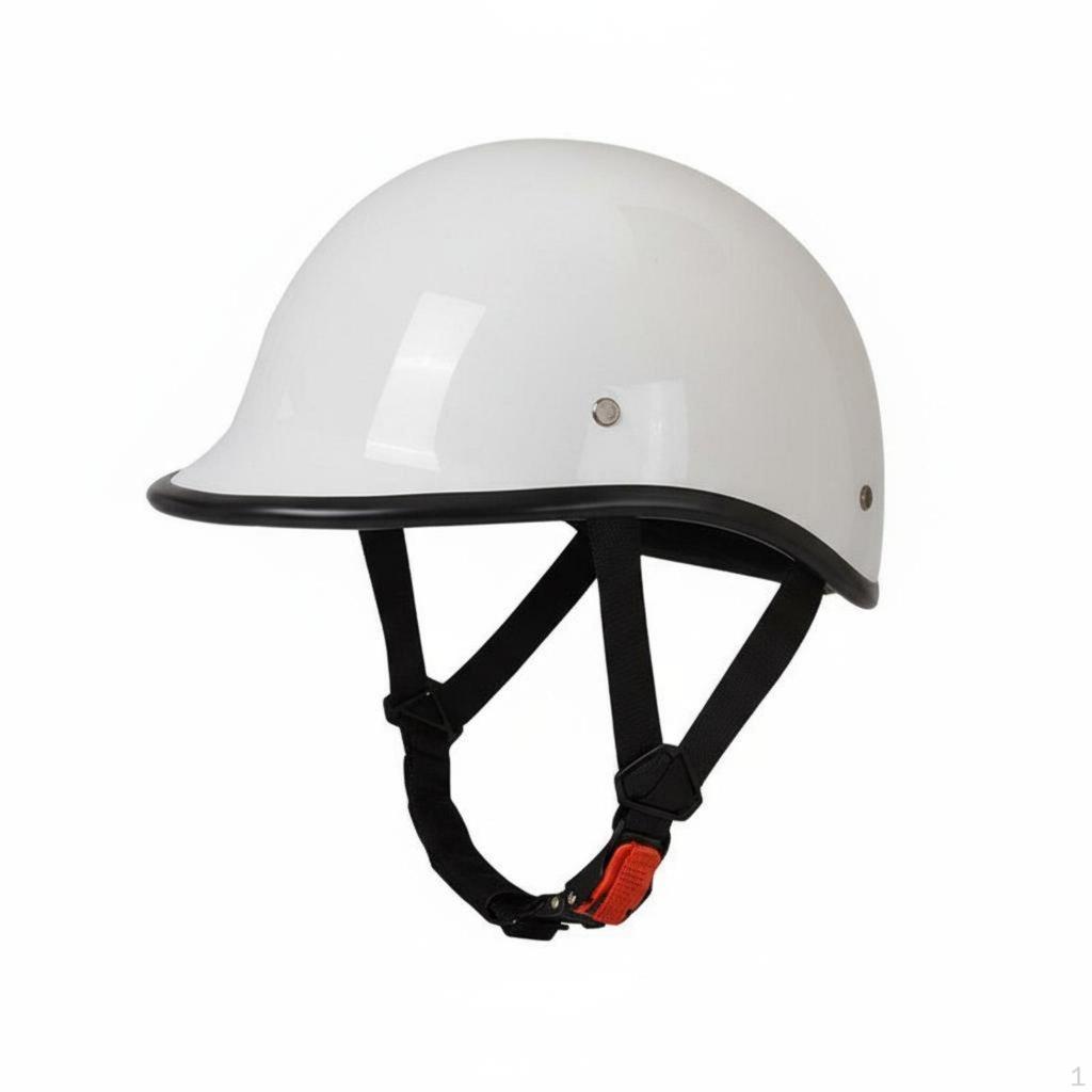 Retro Half Helmet Shell Vintage Design Quick Release Buckle for Women Riders, Street Riding, City