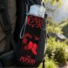 1PC Poison Red Band 750ml sports water bottle leakproof straw lid outdoor office home