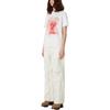 WE11DONE T-Shirts Unisex White Crew Neck Moderate WD-TT3-23-782-U-WH