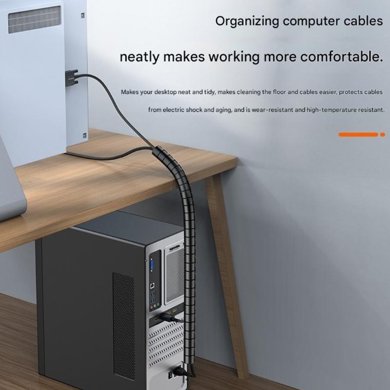 16mm/25mm Cable Organiser For Desk Wire Management Keep Computer And Office Cords Neat And Knotless