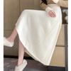 Women's Autumn and Winter Twisted Knitted Woolen Half-body Skirt
