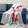 Cozy Christmas Throw Blanket Soft Flannel Reindeer Santa Claus Holiday Home Decor Gift Festive Winter Warm Bedspread