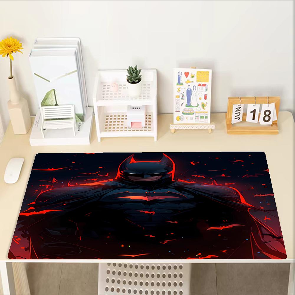 Batman Theme Mouse Pad, Non Slip Rubber Base, Multifunctional Office & Home Decor, Perfect for Workspace Personalization.