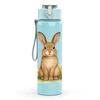 1PC Wild Field Easter Bunny 750ml Color Plastic Sports Water Bottle Leakproof Flip Straw Lid Suitable for Sports Office Home Use