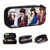 Takasugi Shinsuke Gintama Sakata Gintoki Pencil Case for Boy Girl Large Capacity Katsura Kotarou Pen Bag Box Stationery