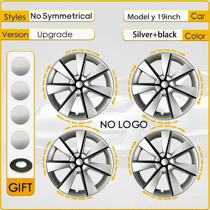4PCS HubCap Performance Replacement Wheel Cap Automobile 19-Inch Hub cap Full Rim Cover Accessories for Tesla Model Y 2018-2023