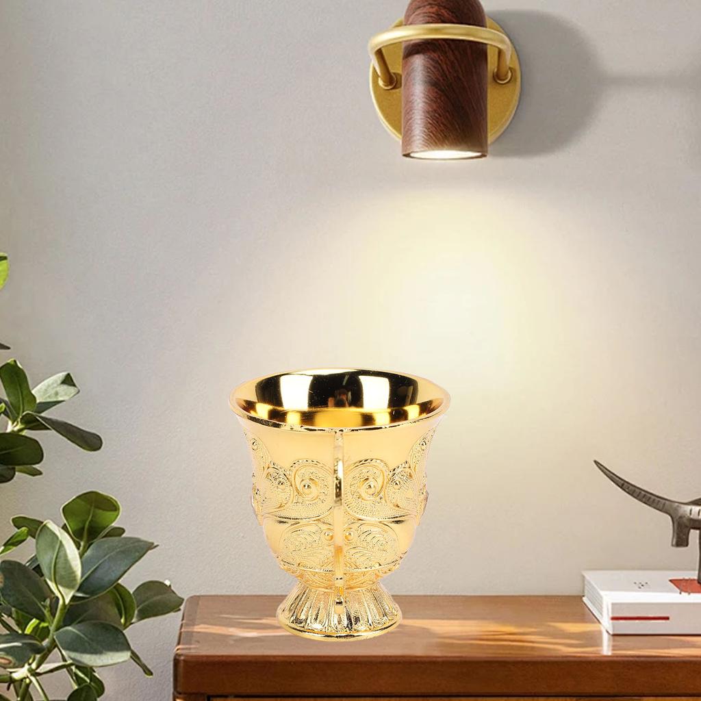Retro Wine Glass Metal Multi Functional Decorative Shot Glass Wine Chalice for Bar Display Cabinet