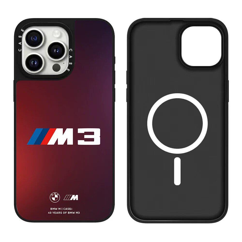 Blue Black Red For Bmw M Power M3 Emblem Car Phone Case For IPhone 17 16 15 14 13 12 11 Pro Max X XR Plus Phone Shell Sticker hkvr74