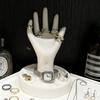 Jewelry Storage Rack with 5 Finger Shape Sculpture Smooth Rounded Design Jewelry Organizer for Rings Bracelets Necklaces Earrings