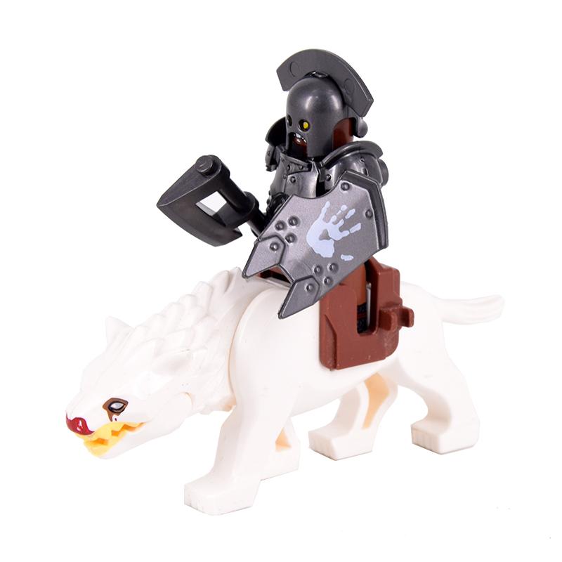 1ks Středověcí rytíři Trpaslík Koza Kanec Jezdci Vojáci Mini Akční lotr Figurky Stavebnice Zbroj Štít Zbraň Hračky Pro Děti