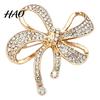 Bow Brooch Pin Sparkling Rhinstone Brooch, Retro Alloy Lapel Pin, Metal Badge Women Jewelry Accessories for Suit Dress Coat Scarf Elegant