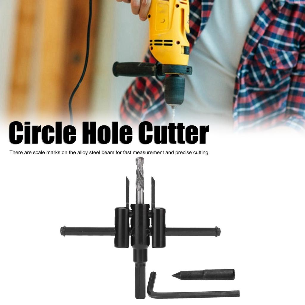   Hole Cutter Saw Kit Alloy Steel   Round Cutting for Wood Plastic Board