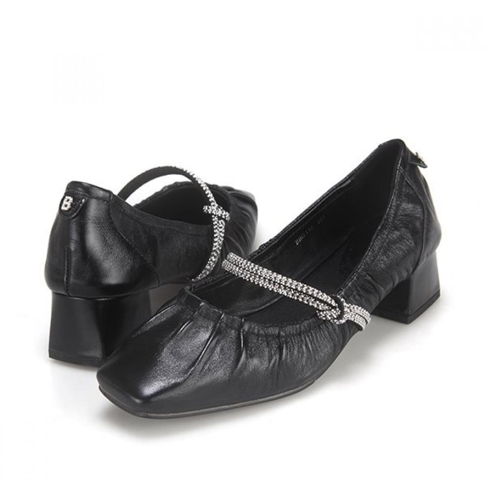 Barbara Leather Jewelry Mary Jane Pumps Bbg135bk