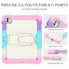 For iPad Pro 13 (2024) Case PC+Silicone Tablet Cover with Pen Slot and Shoulder Strap