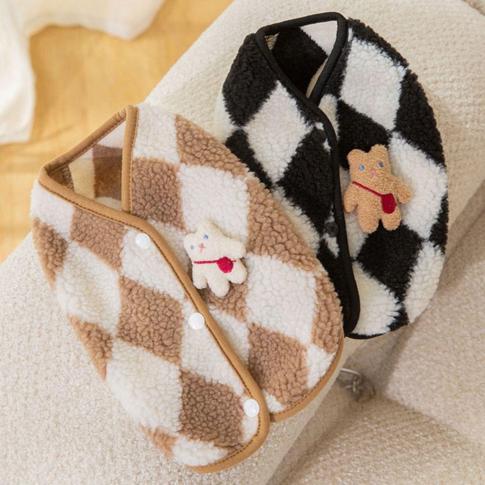 

1 шт. Мягкий утолщенный теплый наряд для собак малого и среднего размера, зимнее пальто для домашних животных, одежда для щенков, принадлежности для собак S коричневый