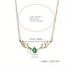 Stylish Little Fragrant Deer Antlers and A Deer with You Necklace, Small and Fresh Valentine’s Day Gift for Your Girlfriend
