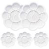 5~30pcs Mini Flower-Shaped Plastic Palette Color Palette Plum Blossom Color Palette Painting Acrylic Watercolor Palette TMZ