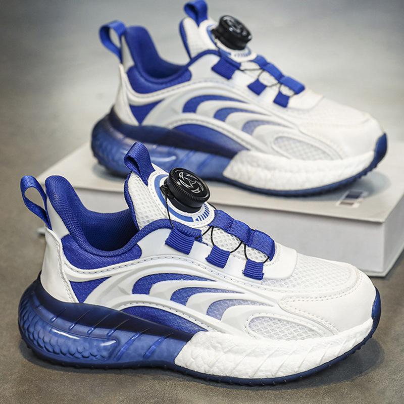 Classmate Boys Sports Shoes 2025 Spring and Autumn New Running Shoes Summer Mesh Buttons Children's Breathable Single Mesh Shoes