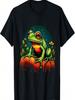 Frog Forest Motif Colorful Artwork Toad Animal Art Nature T-Shirt
