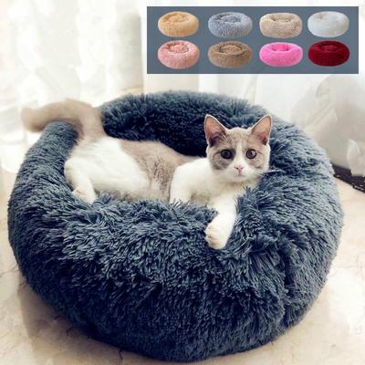 Pet Uzun Peluş Yumuşak Pet Yatak Köpek Kulübesi Köpek Kedi Kış Sıcak Uyku Tulumu Mat Taşınabilir Kedi Malzemeleri