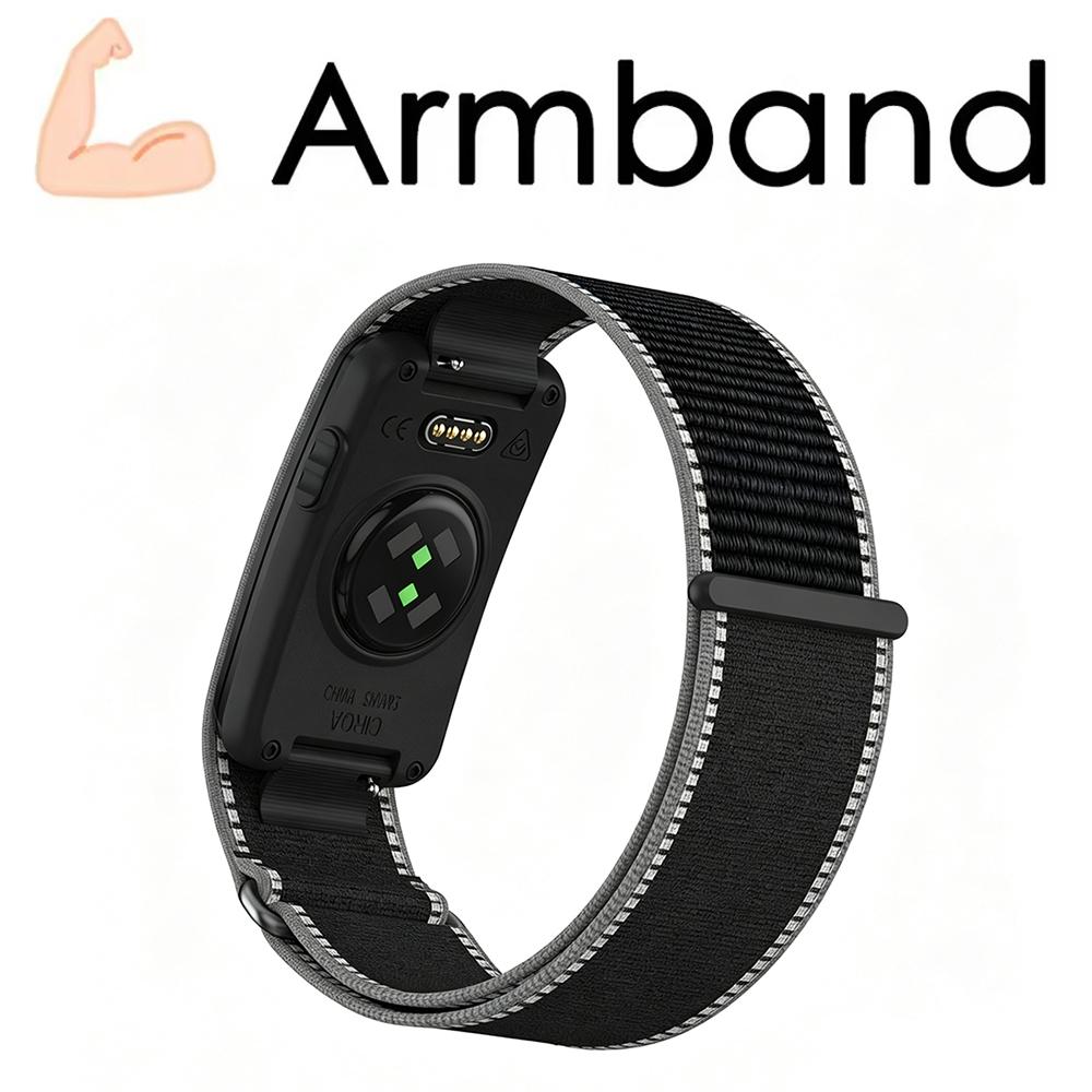 Premium Custom Nylon-Schlaufe Ersatzarmband Verstellbares Handgelenk Oberarm Bizeps Armband Zubehör für Garmin CIRQA Smart Band
