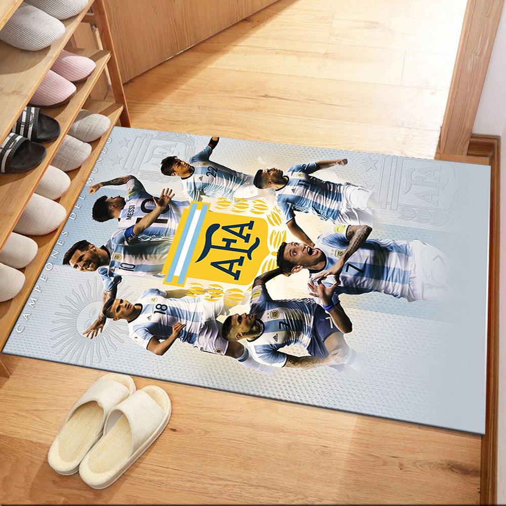 Tappeto Messi 572 Perfetto per Balcone Sala Giochi Decorare stanza Soggiorni Tappeto Antiscivolo Anime Ufficio Decor