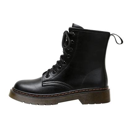 Neue Plateau-Wanderschuhe für Damen, modische Stiefeletten mit Schnürung für Damen sowie Samtstiefel, lässige Outdoor-Kurzstiefel für Damen