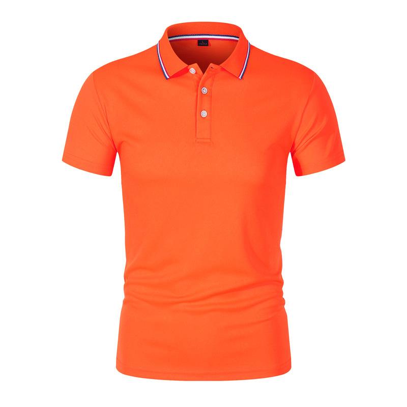 Men's Summer Casual Breathable Comfortable Polo Shirt Men's Solid Color High Quality Short Sleeve T-Shirt