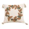 BUYNOW Velvet Embroidered Throw Pillow Cover HOME Wreath Bohemian Stamping Waist Cushion Cover Decor Home Decorative Pillowcase