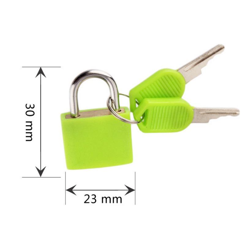 Mini ABS Keyed Padlock for Luggages Padlock with Keys Anti Rust Outdoor Lock for Small Cabinets Drawers