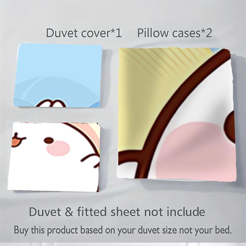 3pcs Cute Cartoon Animal Print Bedding Set-Perfect for Home Decor, Festive Gifts, and Daily Use!1202224a