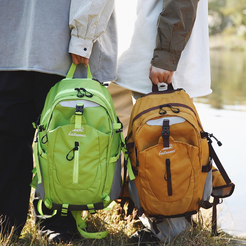 Schoolbag Outdoor Sports Mountaineering Bag Men's and Women's Large Capacity Lightweight Hiking Bag Fashion Trend Camping Riding Backpack