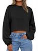 Women's Urban Style Autumn Polyester Pullover: Round Neck, Long Sleeve, Loose Fit