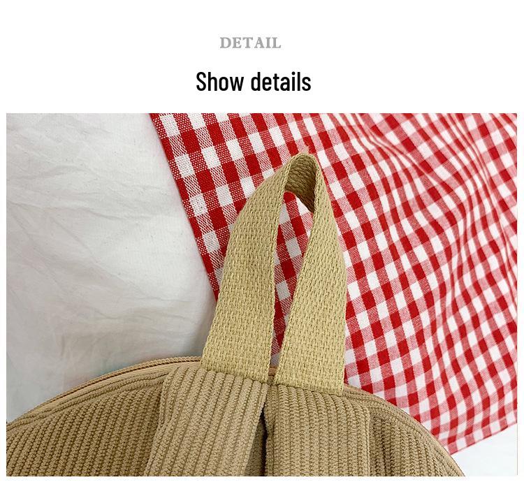 2025 Large Korean Style Backpack with Cute Cartoon Dog Design for Students