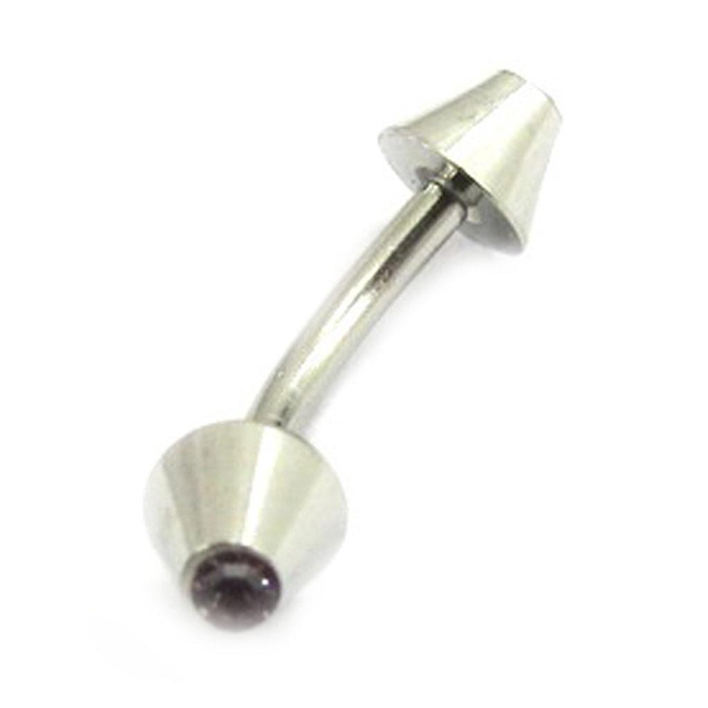 Les Trésors De Lily [E5332] - Piercing do arkádového knoflíku 'Pointes Lux' světle růžový
