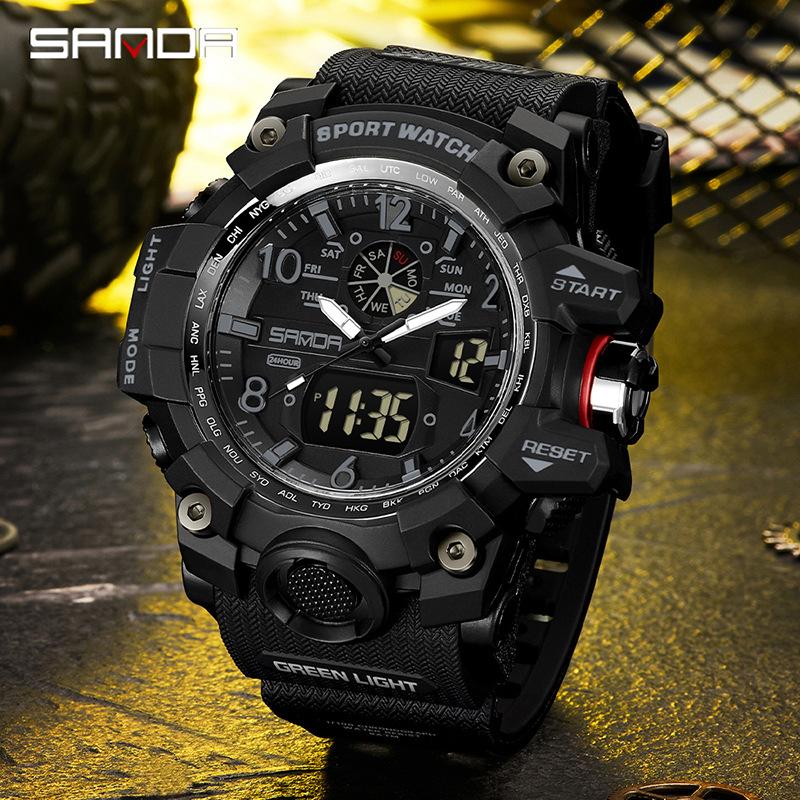 SANDA Watches Creative Sports Electronic Watch Personalised Fashion Electronic Watch