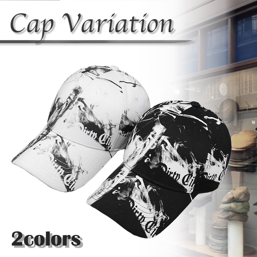 ONE LIMITATION Simple English Black and White Hat for Men and CP009 Letters, Design, Two-Color Cap, Women, (01 White)