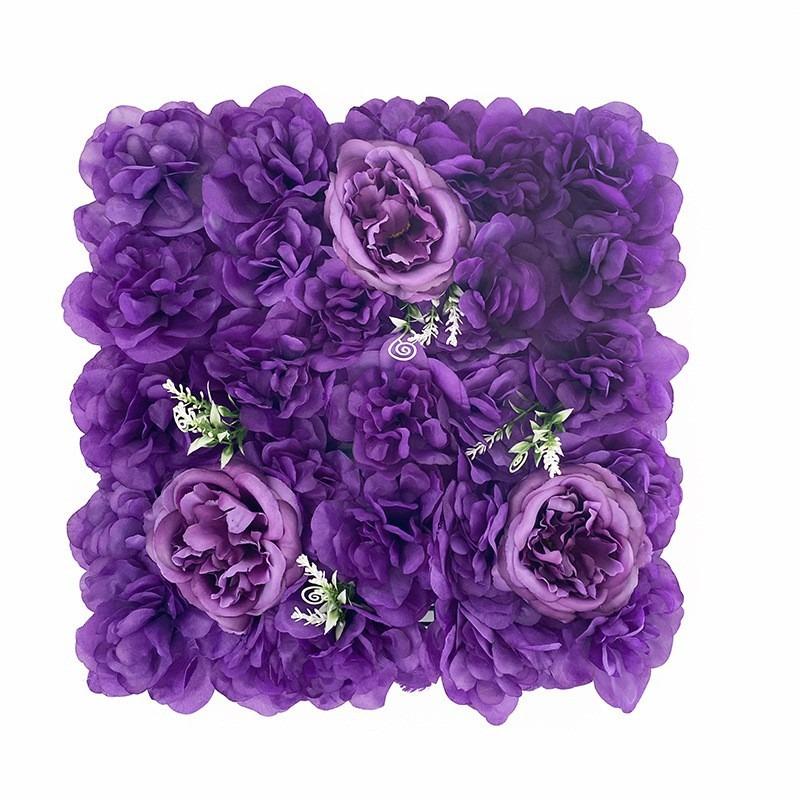 1PC 35cm Color Artificial Rose Flower Wall Panels Faux Rose Flower Row Stage Backdrop Layout Wedding Proposal Party Home Decor