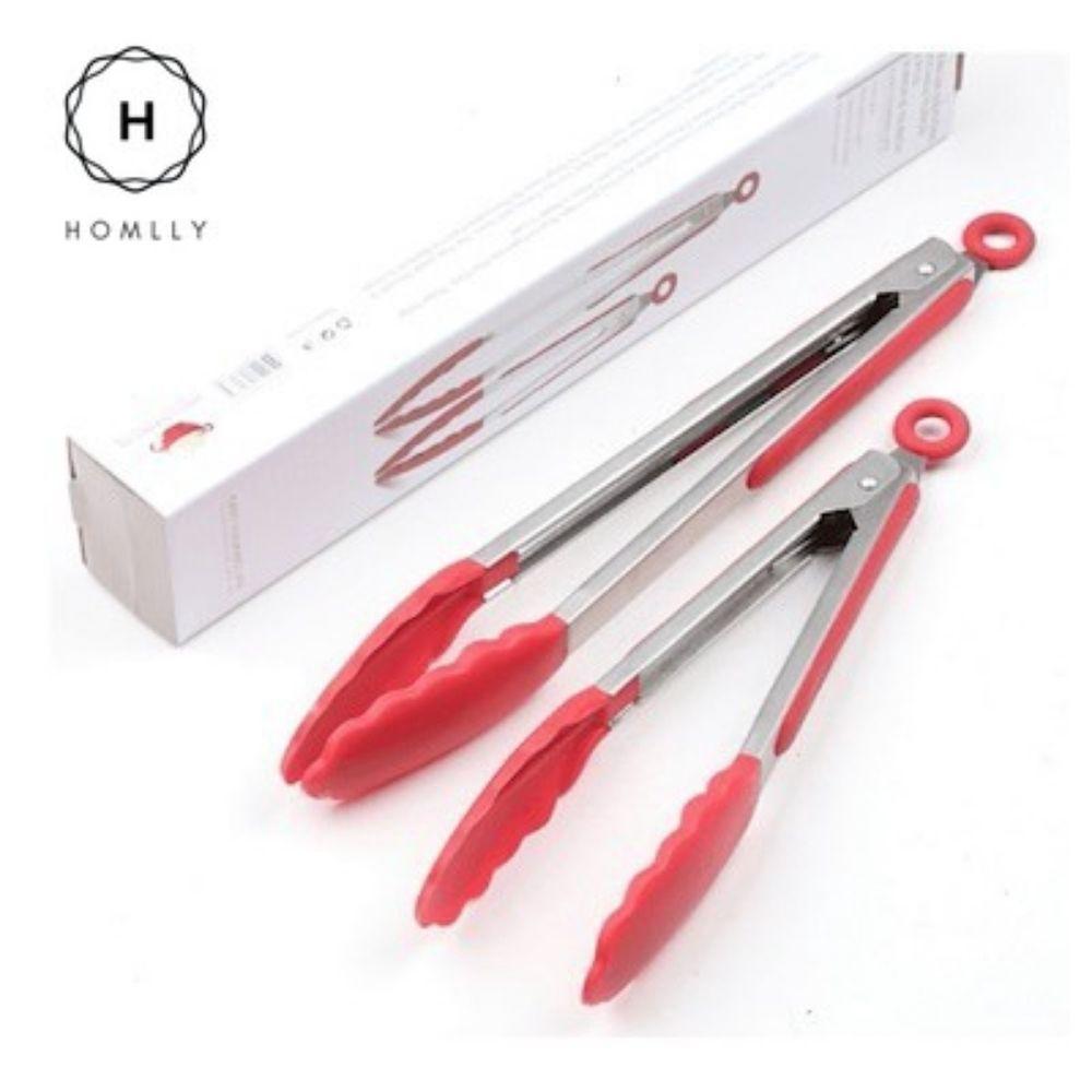 

Homlly Redi Silicone Spatula Non-stick Tong ( 2pcs) Tong