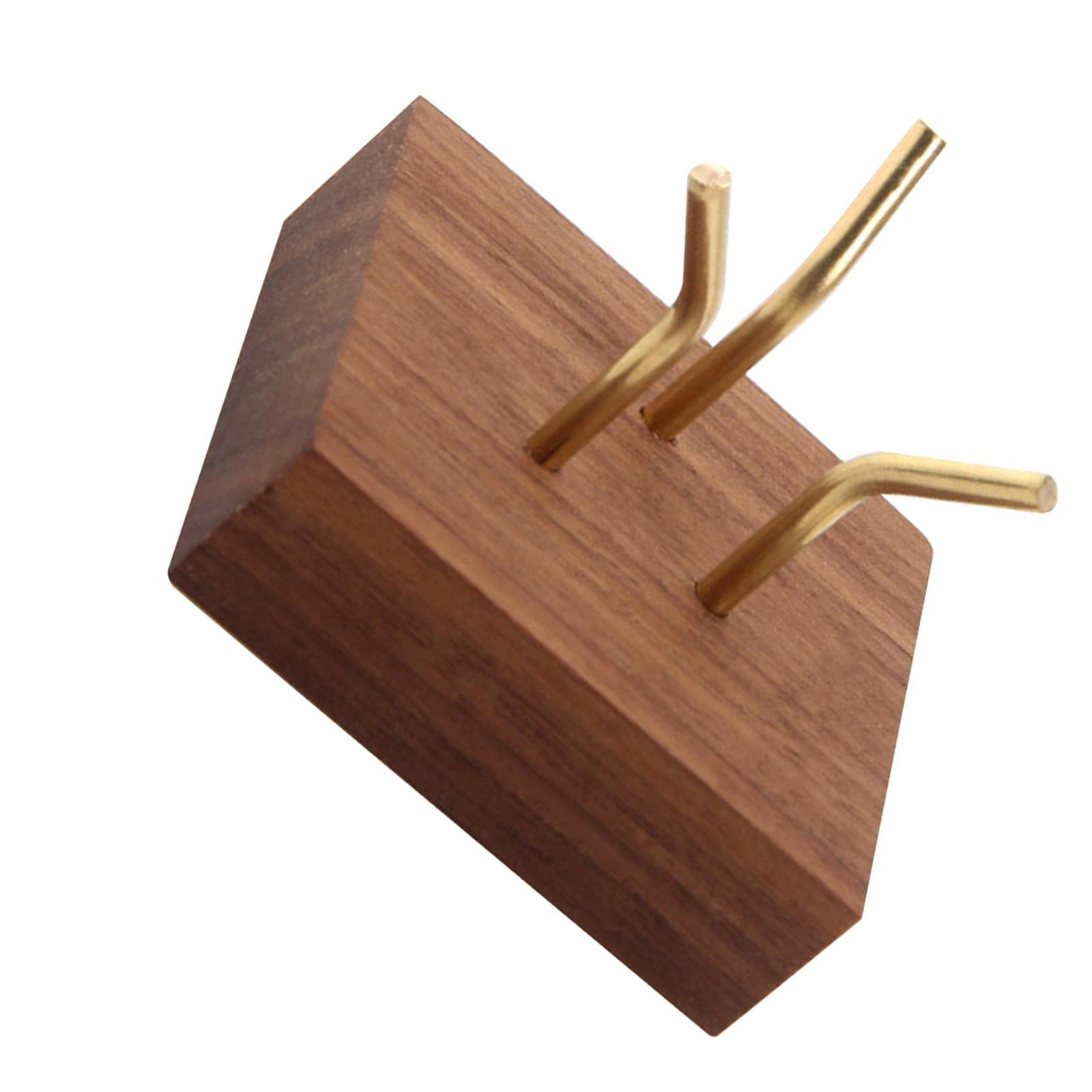 

Деревянная подставка для образцов минералов, элегантный держатель для окаменелостей и драгоценных камней, декоративная витрина для жеод S