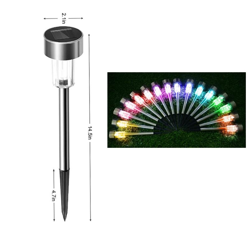 1-6PCS LED Lantern Lighting Solar Energy Path Lights Outdoor Waterproof Garden Lantern Landscape Path