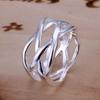 Heiße Mode Exquisiter 925er Sterlingsilber Netzförmiger Ring Klassische Modelle Raffinierter Luxus Silberschmuck R010