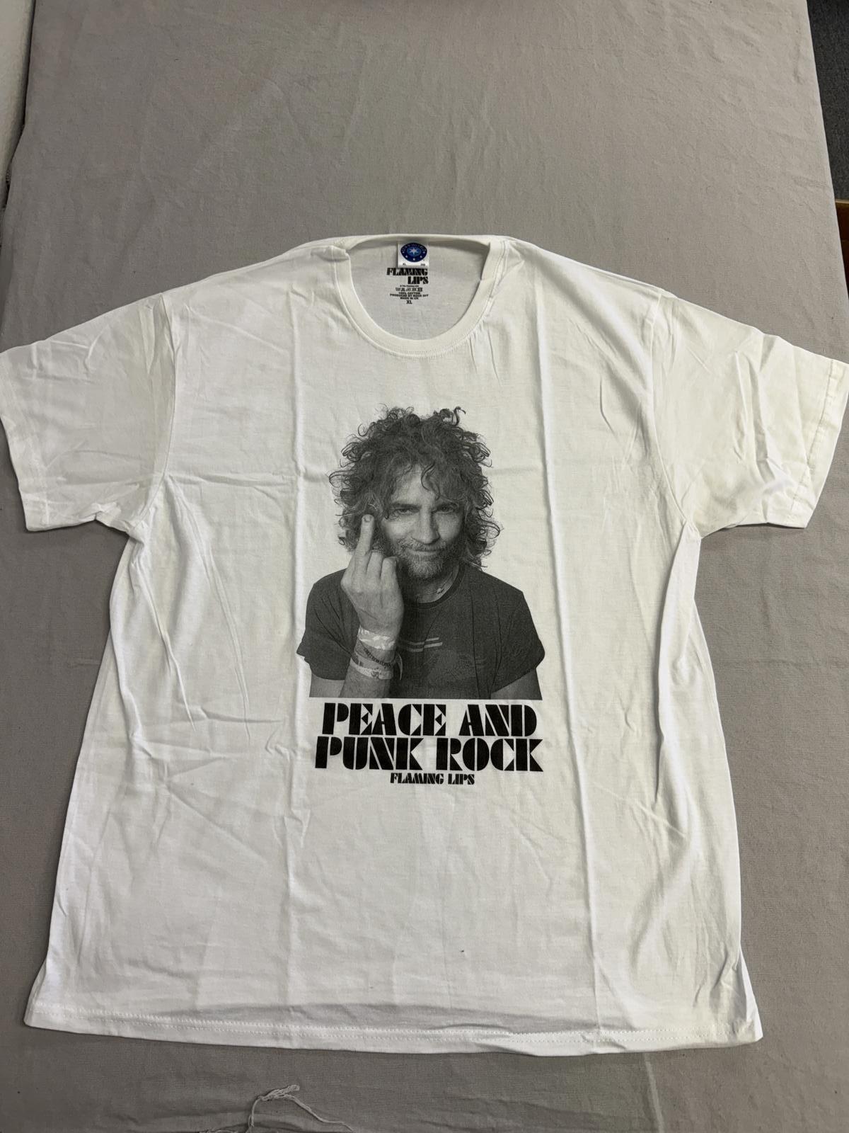 Flaming Lips Band T-shirt Wayne Coyne Peace & Punk Rock XL S
