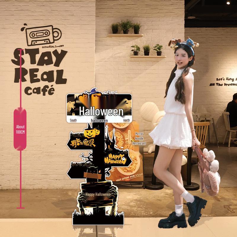 Halloween Balloon Decor Sign for Mall or Jewelry Store Entryway