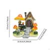 Cartoon House Decoration Collectible Sculpture for Office and Living Space